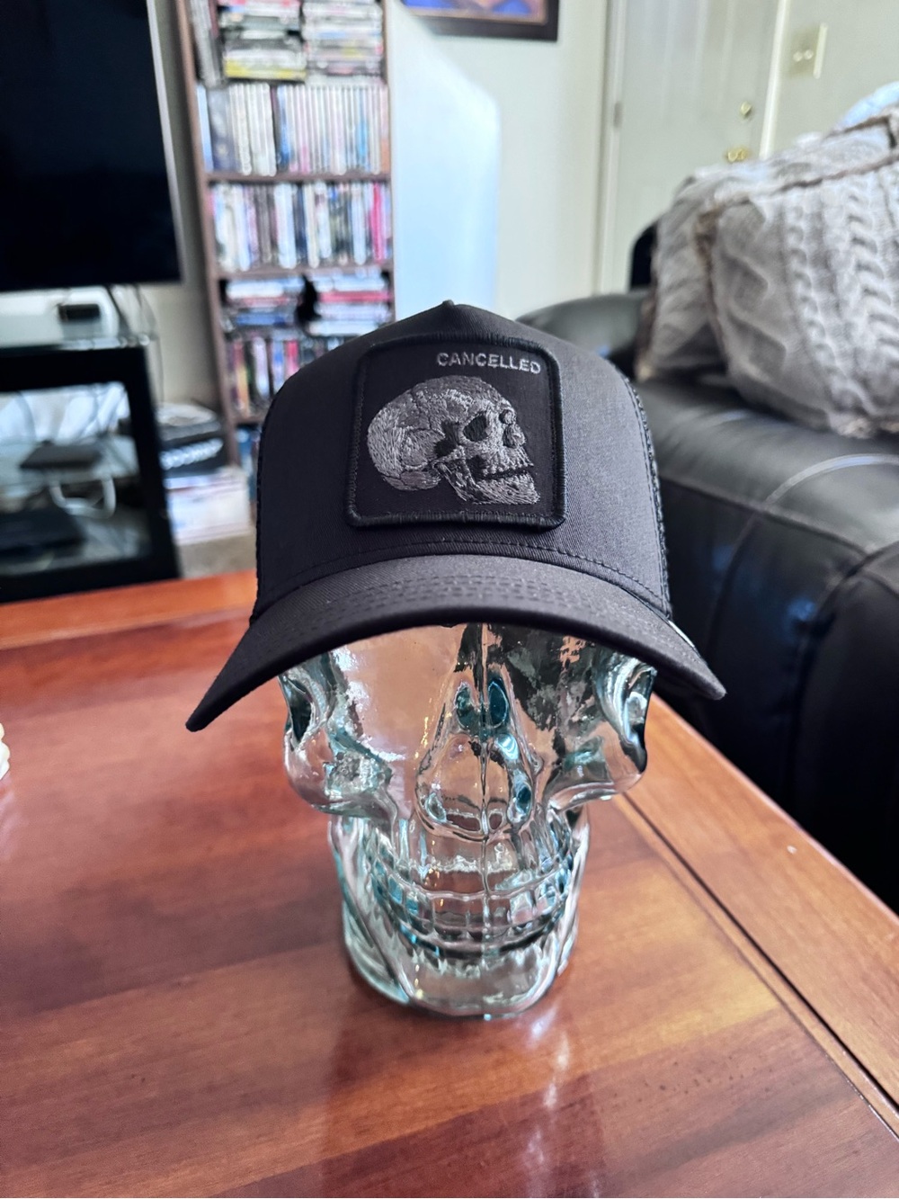 Goorin Bros. “TONAL SKULL “ CANCELED Trucker Hat. Mesh SnapBack. NWT
